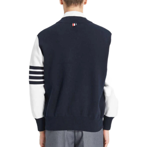 Men 4 bars Jacket by Thom Browne, outerwear detail view