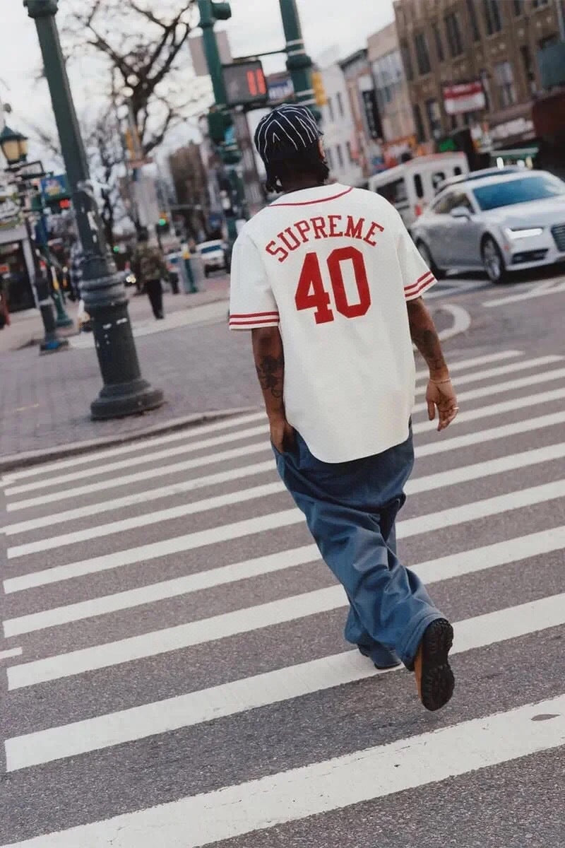 Back Number Logo Baseball Jersey