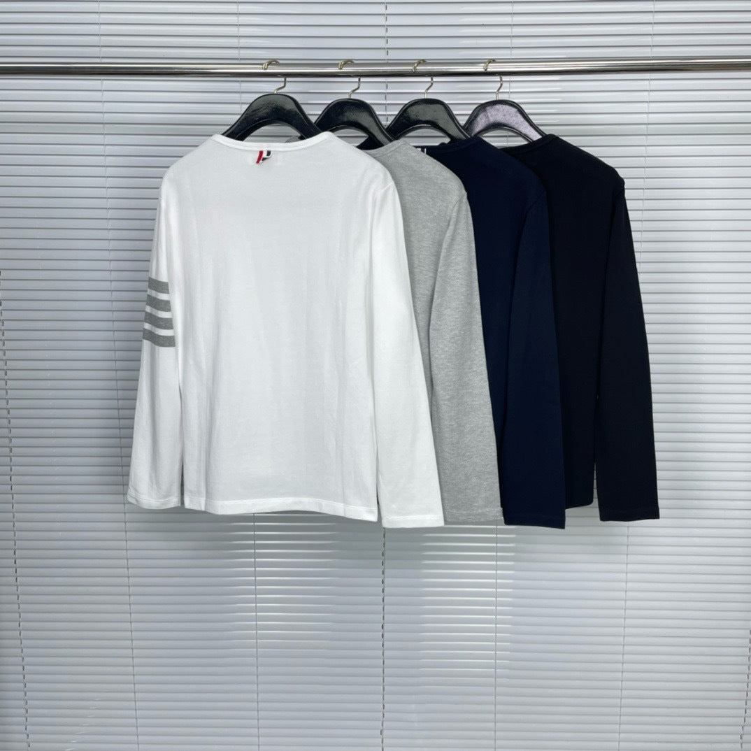 Long-sleeved T-shirt by Thom Browne, product detail view