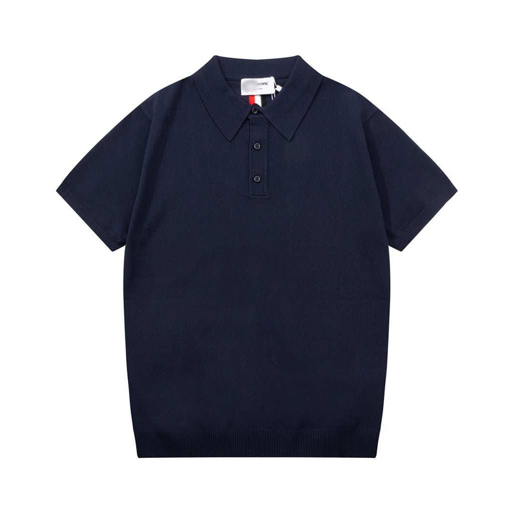 Classic Knit Polo by Thom Browne, product detail view