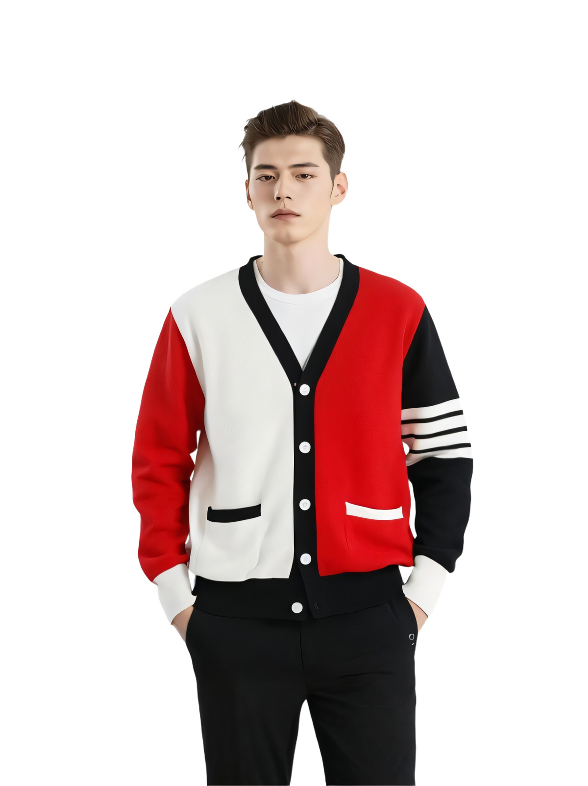 Sweater Jacket by Thom Browne, knitwear detail view