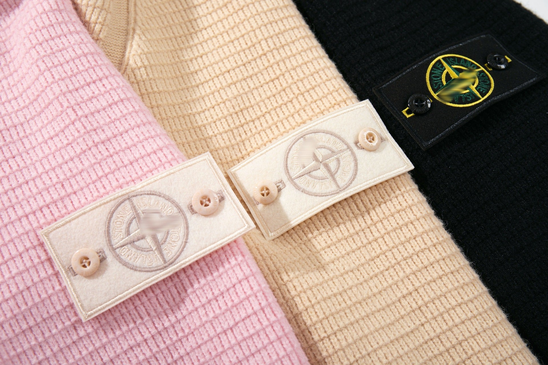 Stone Island Mock-Neck Zip-Up Knit Cardigan