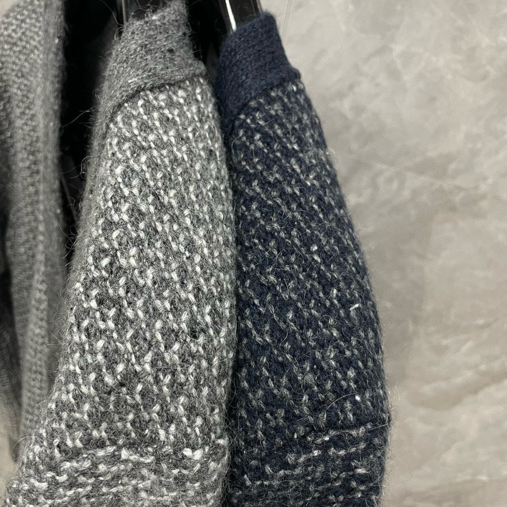 Cardigan by Thom Browne, knitwear detail view