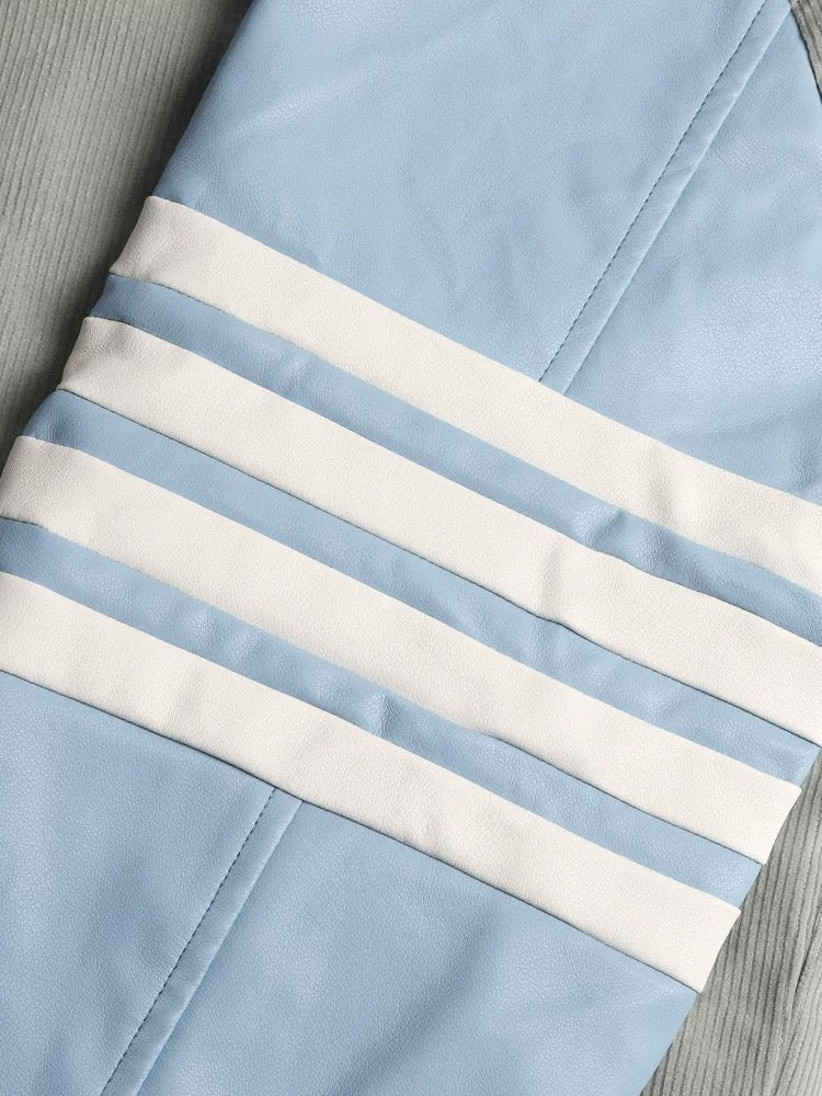 Macaron Baseball Uniform by Thom Browne, outerwear detail view