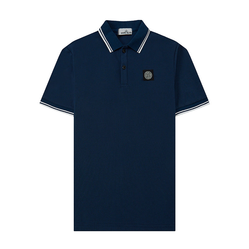 Stone Island Embroidered Badge Polo Shirt