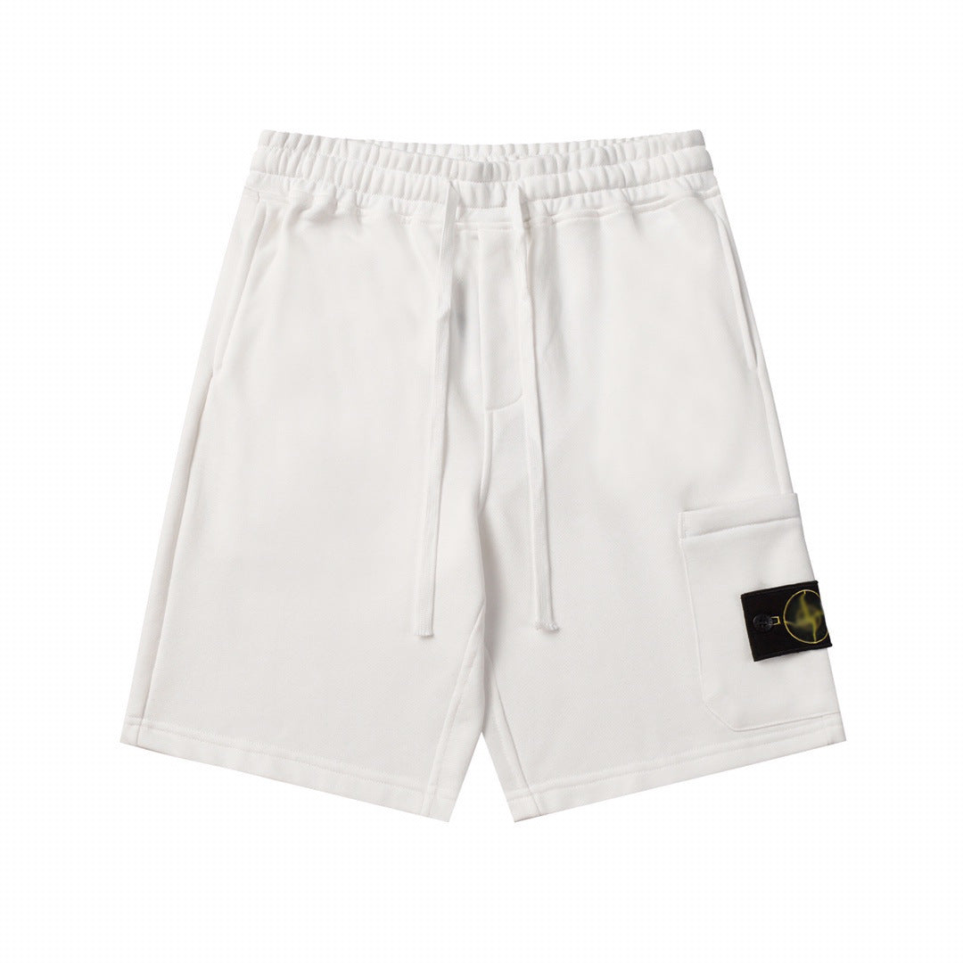 Stone Island Solid-Color Athletic Shorts