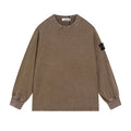 Stone Island Washed Vintage Oversized Long-Sleeve Tee