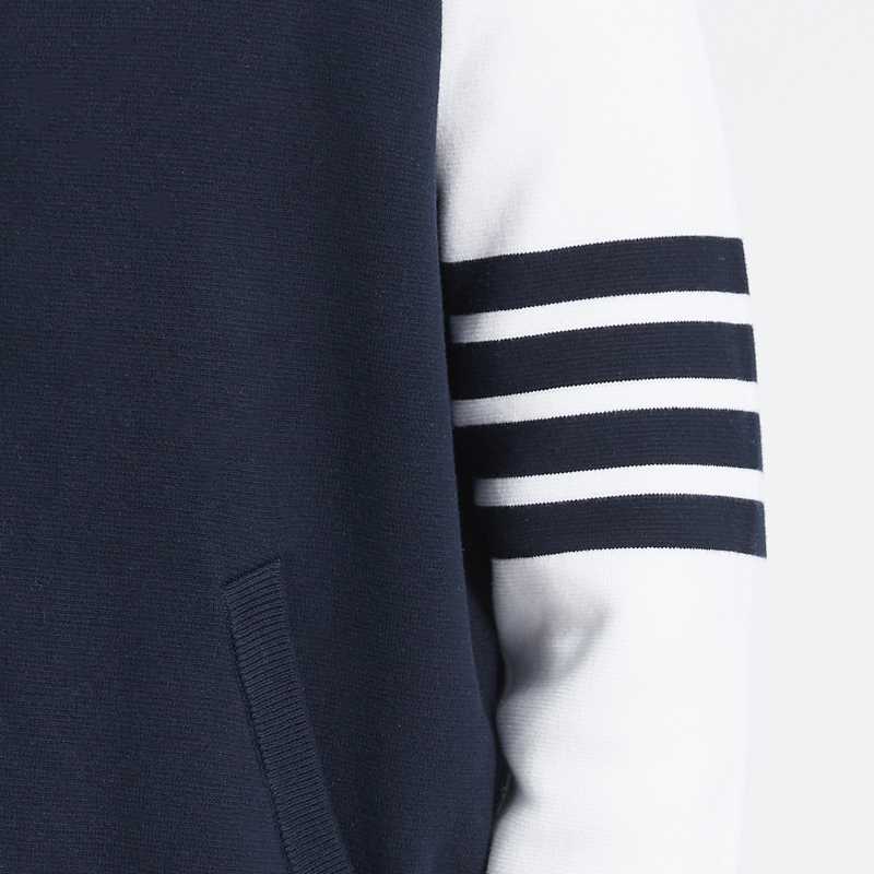 Men 4 bars Jacket by Thom Browne, outerwear detail view