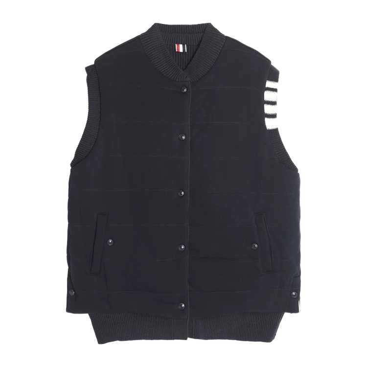 Unisex Warm Vest by Thom Browne, outerwear detail view