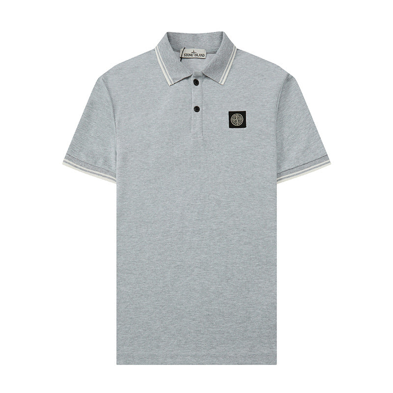 Stone Island Embroidered Badge Polo Shirt