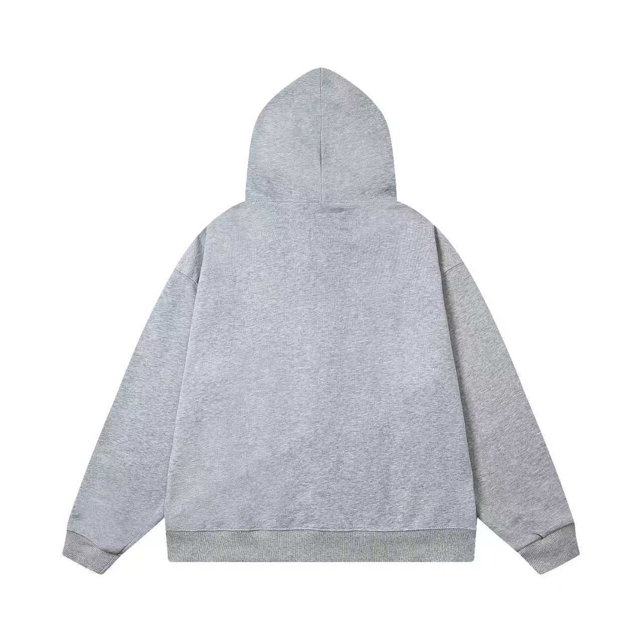 Letter Print Zip-Up Hoodie Jacket