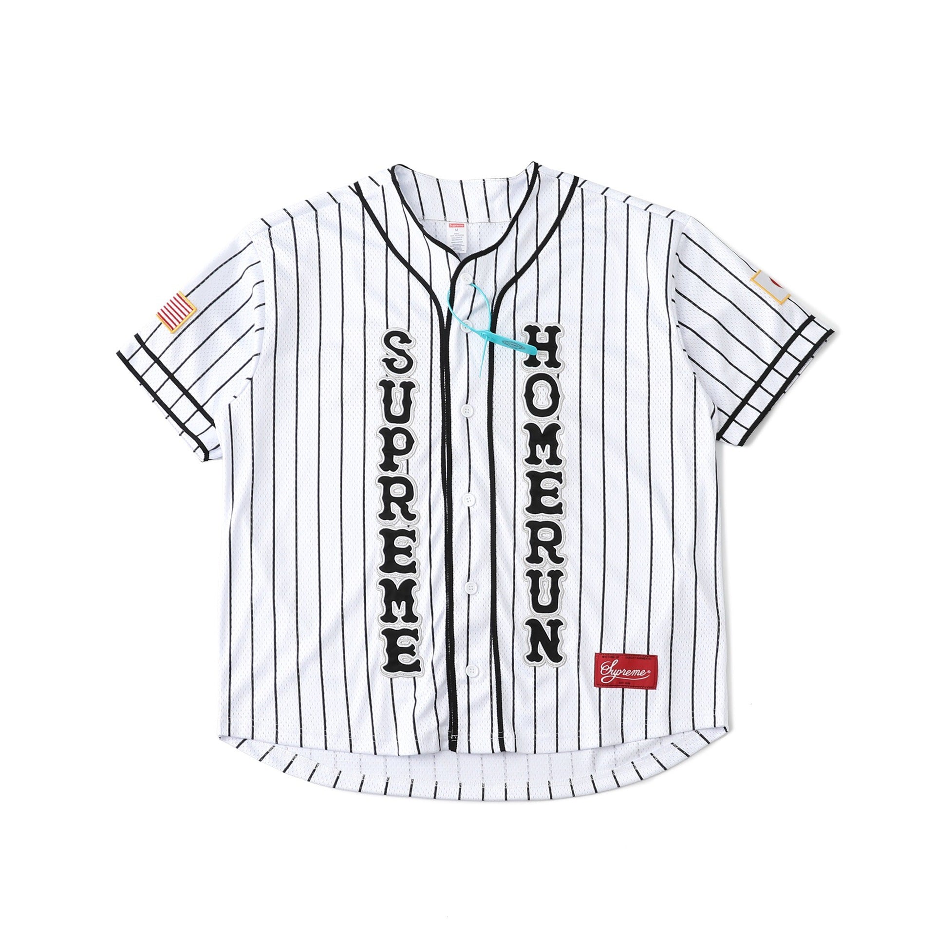 Label Logo Mesh Baseball Shirt