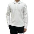 Lapel long-sleeved T-shirt by Thom Browne, product detail view