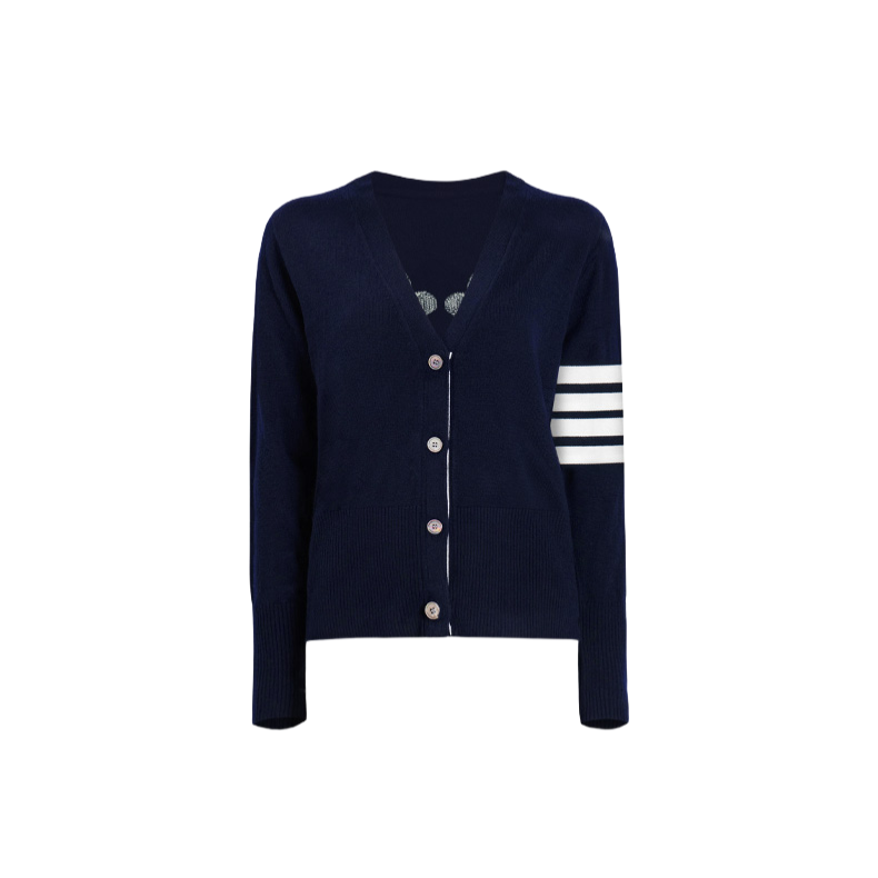 Biscuit Man Cardigan by Thom Browne, knitwear detail view