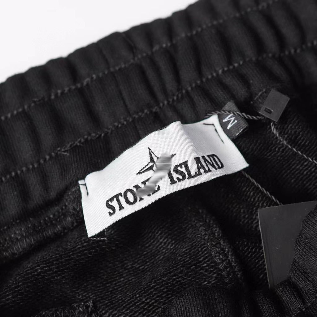Stone Island Badge Sweatpants — Unisex Tapered Fit