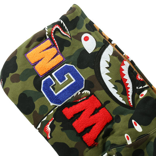 BAPE Colorblock Camo Shark Zipper Hoodie - image 6