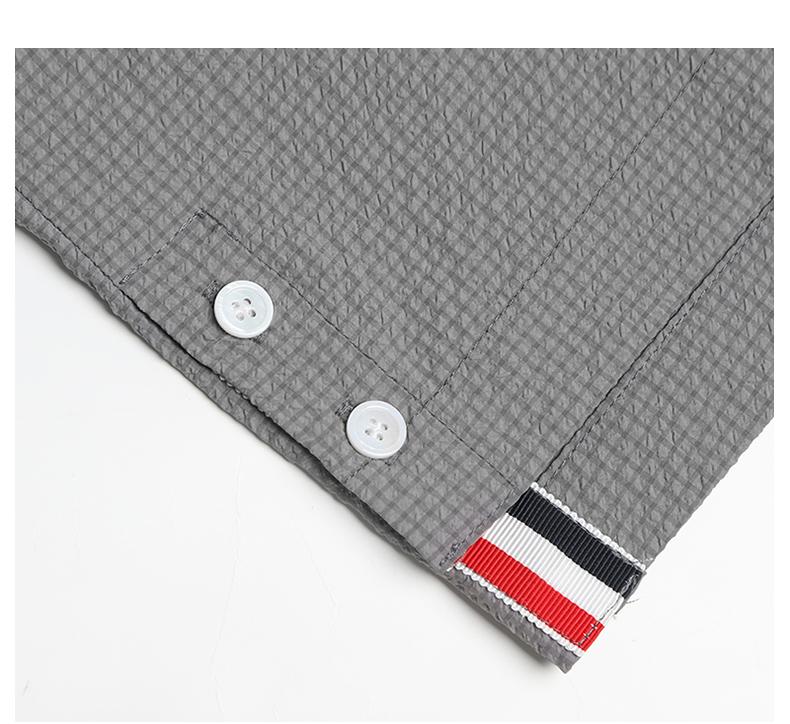 Men's short by Thom Browne, shirt detail view