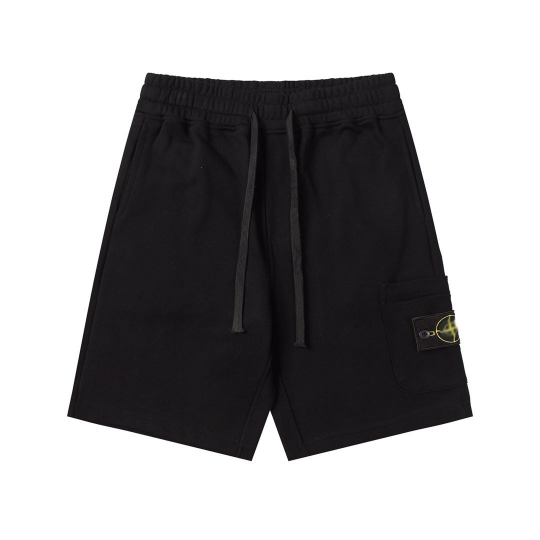 Stone Island Solid-Color Athletic Shorts