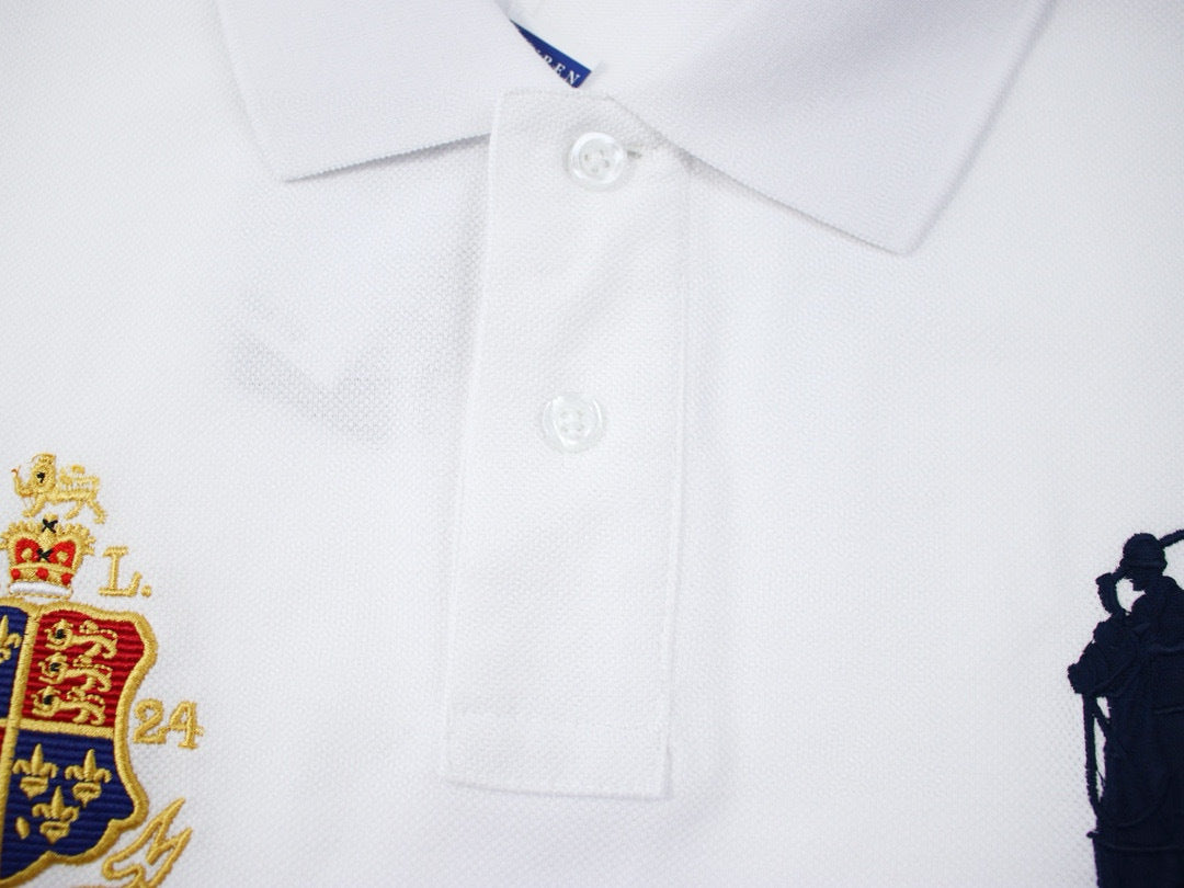 Dama Embroidered Short-Sleeve Polo Shirt