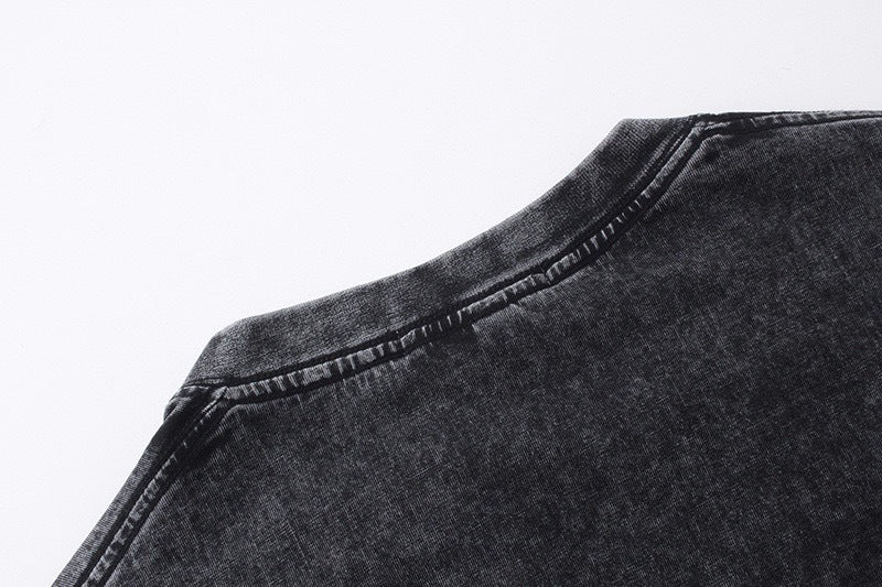 Stone Island Washed Vintage Oversized Long-Sleeve Tee