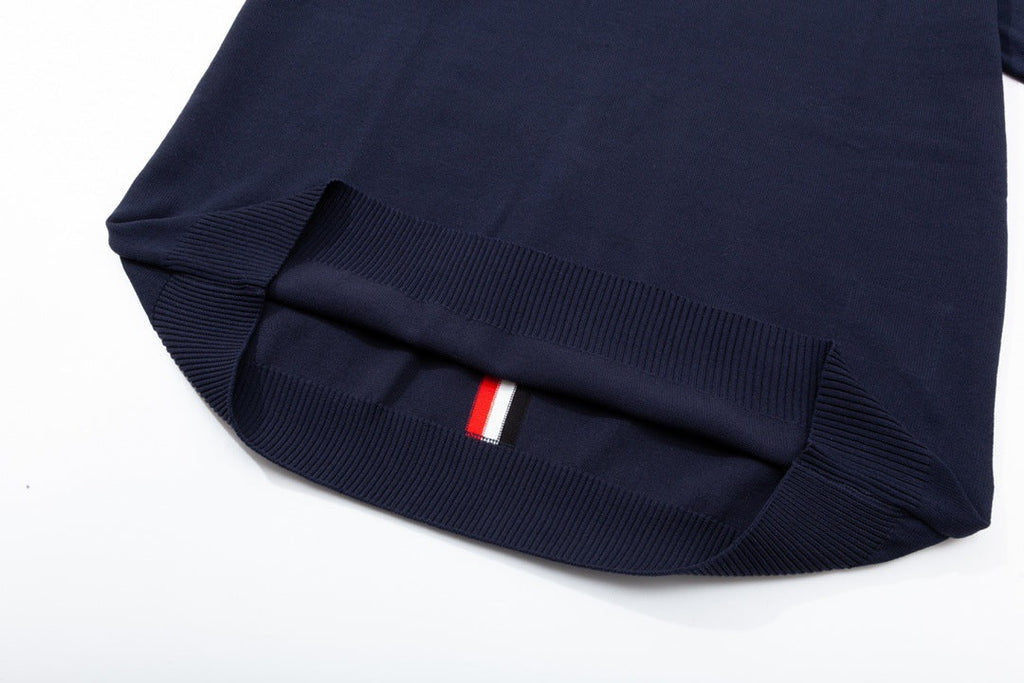 Classic Knit Polo by Thom Browne, product detail view