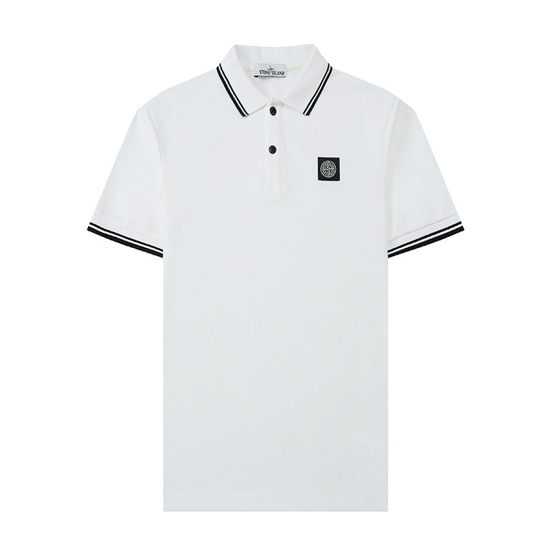 Stone Island Embroidered Badge Polo Shirt