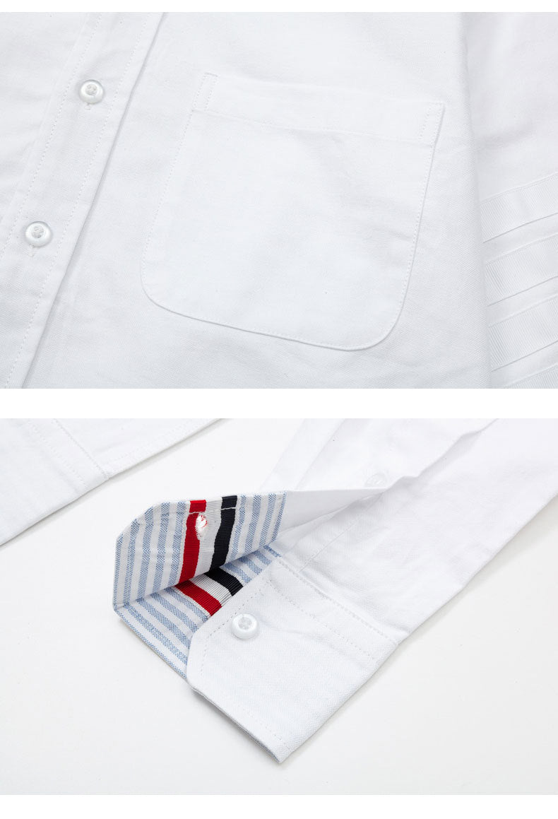 Men's shirt by Thom Browne, shirt detail view
