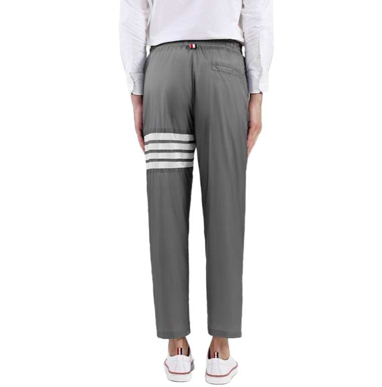 Thom Browne Style Side zip track pants with Signature Four-Bar Detail - Image 3