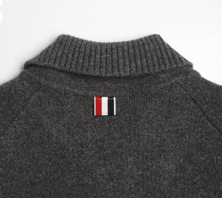 wool knit coat - Image 9