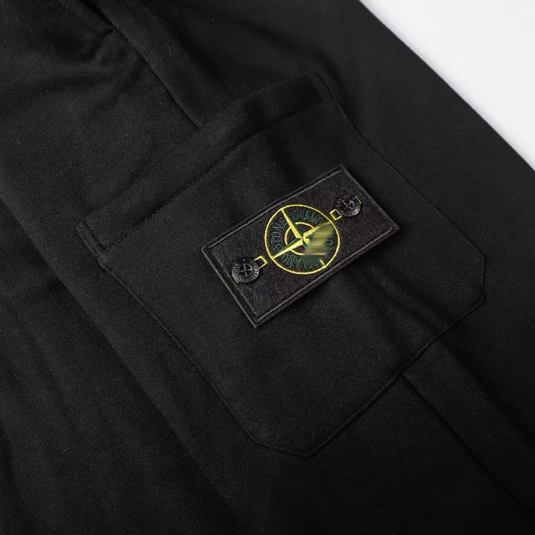 Stone Island Badge Sweatpants — Unisex Tapered Fit