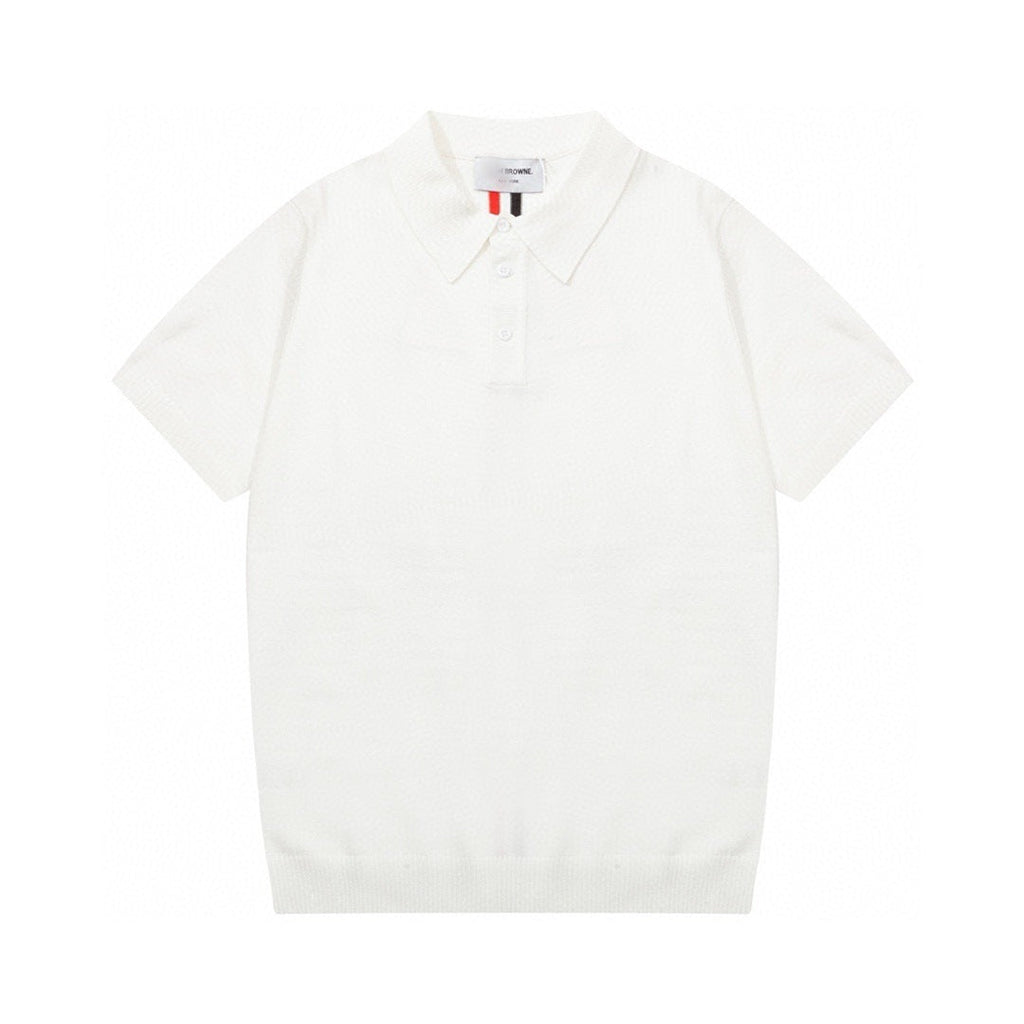 Classic Knit Polo by Thom Browne, product detail view