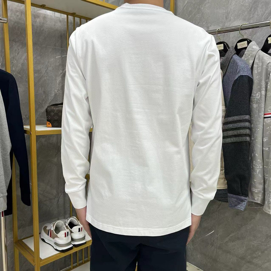 Men's Long-Sleeve T-Shirt by Thom Browne, product detail view
