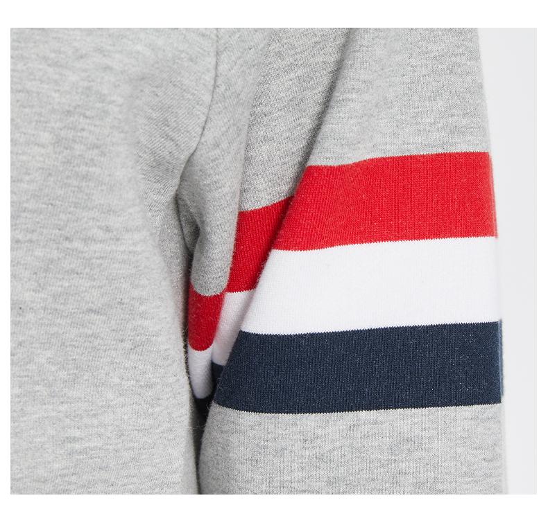 Unisex jacket by Thom Browne, garment detail view