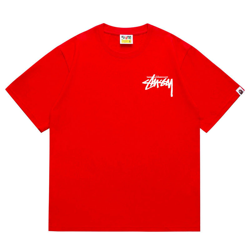 BAPE X Stussy Basic Pigment Dyed Tee - image 3