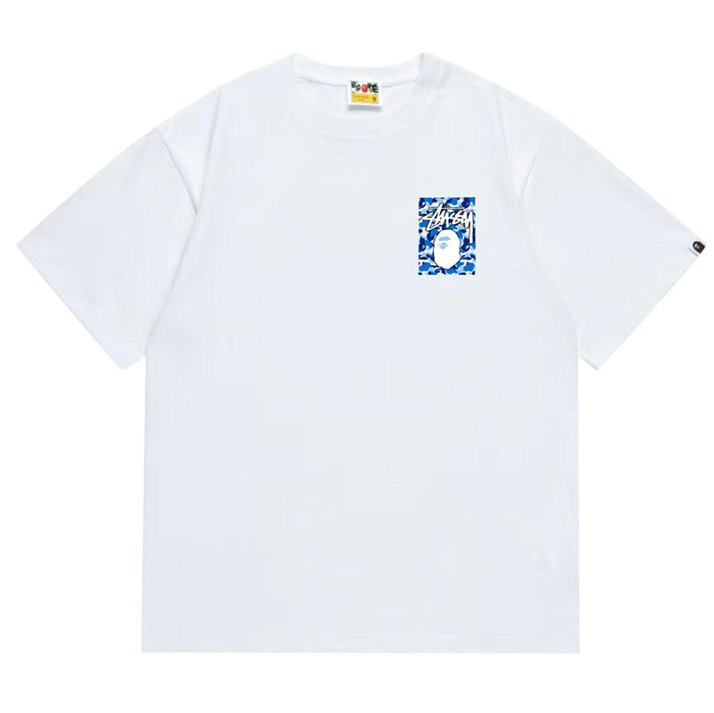 BAPE X Stussy Ape Head Tee - image 3