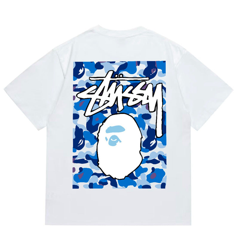 BAPE X Stussy Ape Head Tee - image 4
