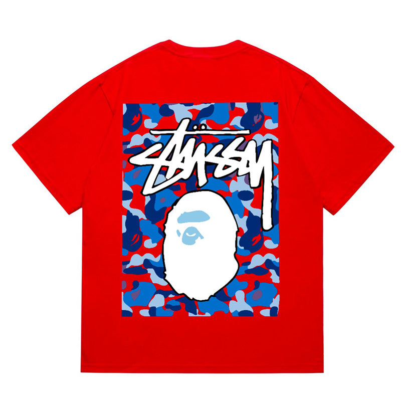 BAPE X Stussy Ape Head Tee - image 3
