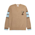 Relaxed V-Neck Knit Sweater