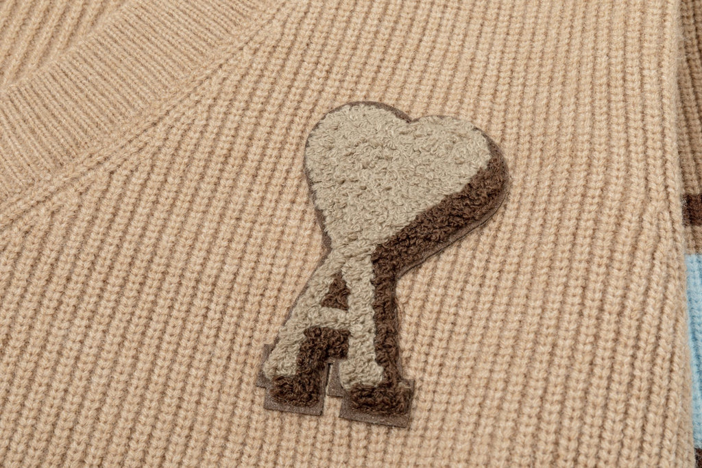 Relaxed V-Neck Knit Sweater