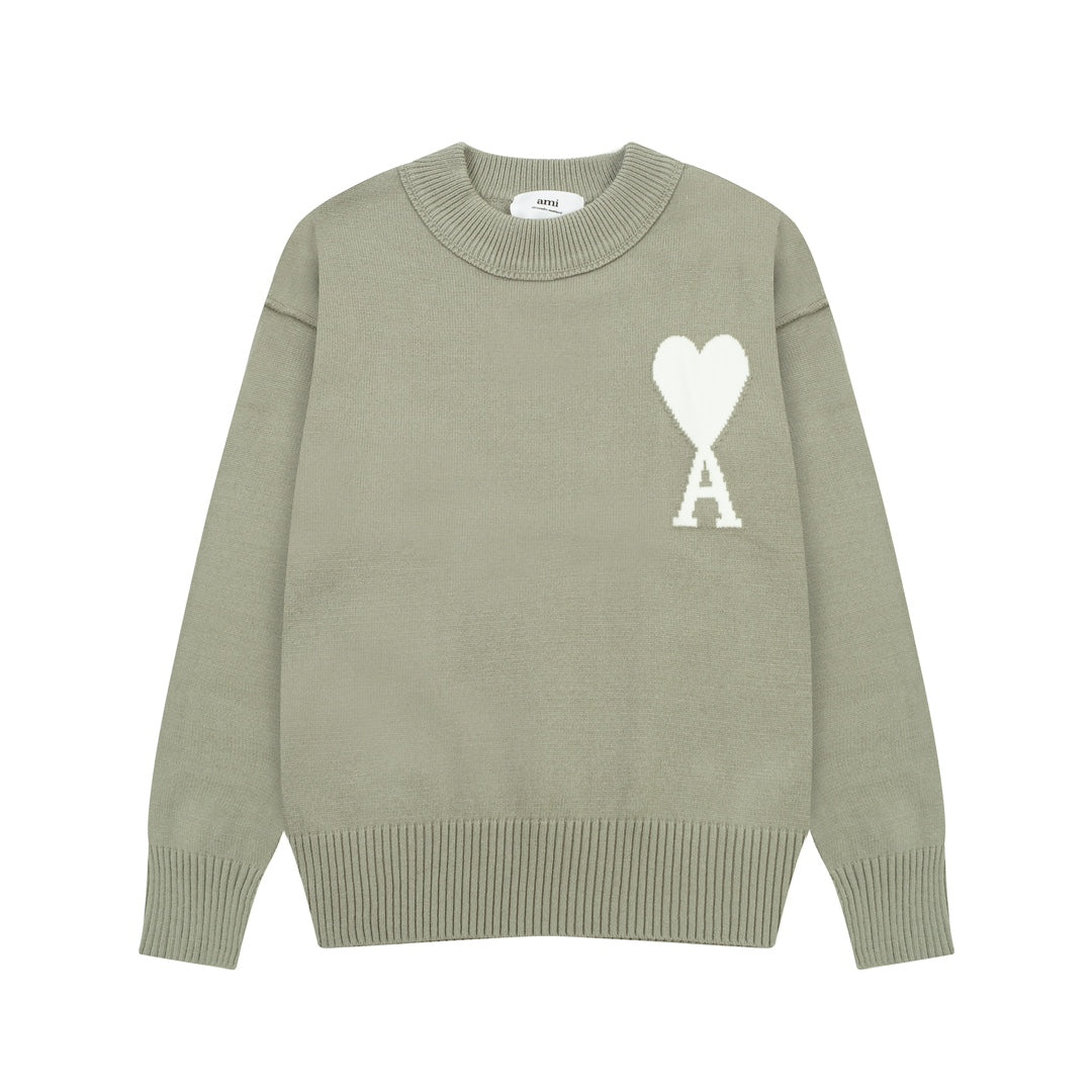 Heart Print Unisex Sweater