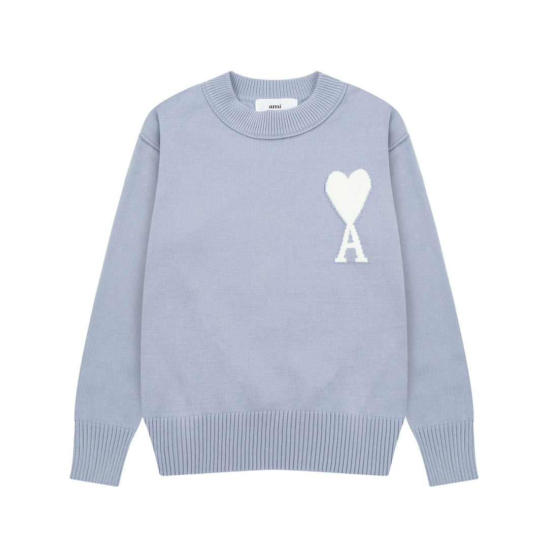 Heart Print Unisex Sweater