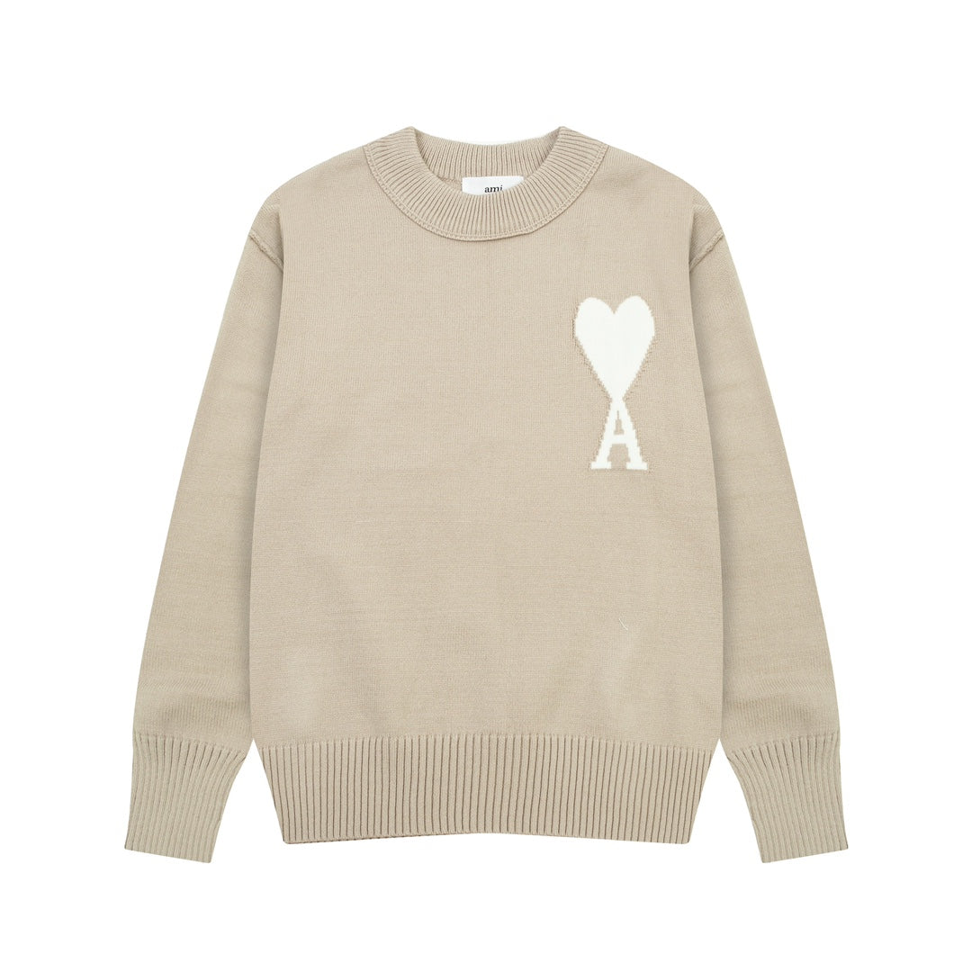 Heart Print Unisex Sweater