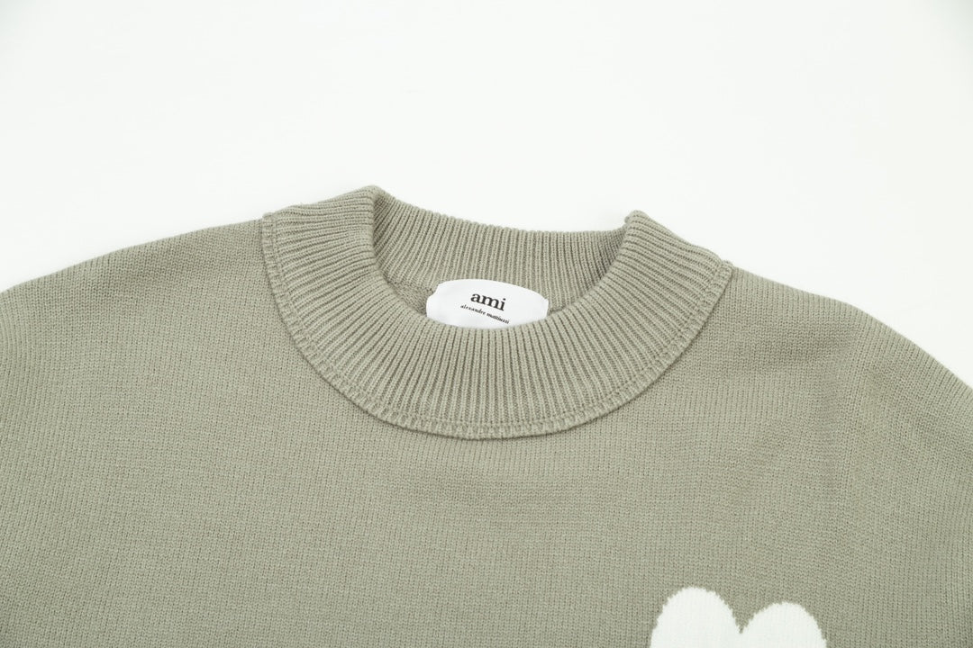 Heart Print Unisex Sweater