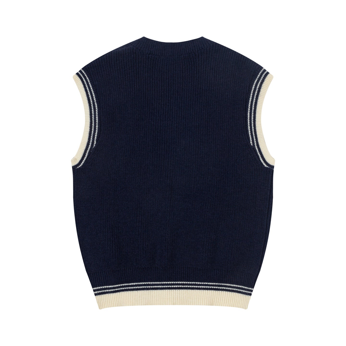 Striped V-Neck Sweater Vest ¨C Unisex