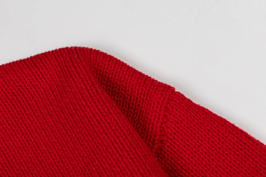Jacquard Heart Crewneck Sweater