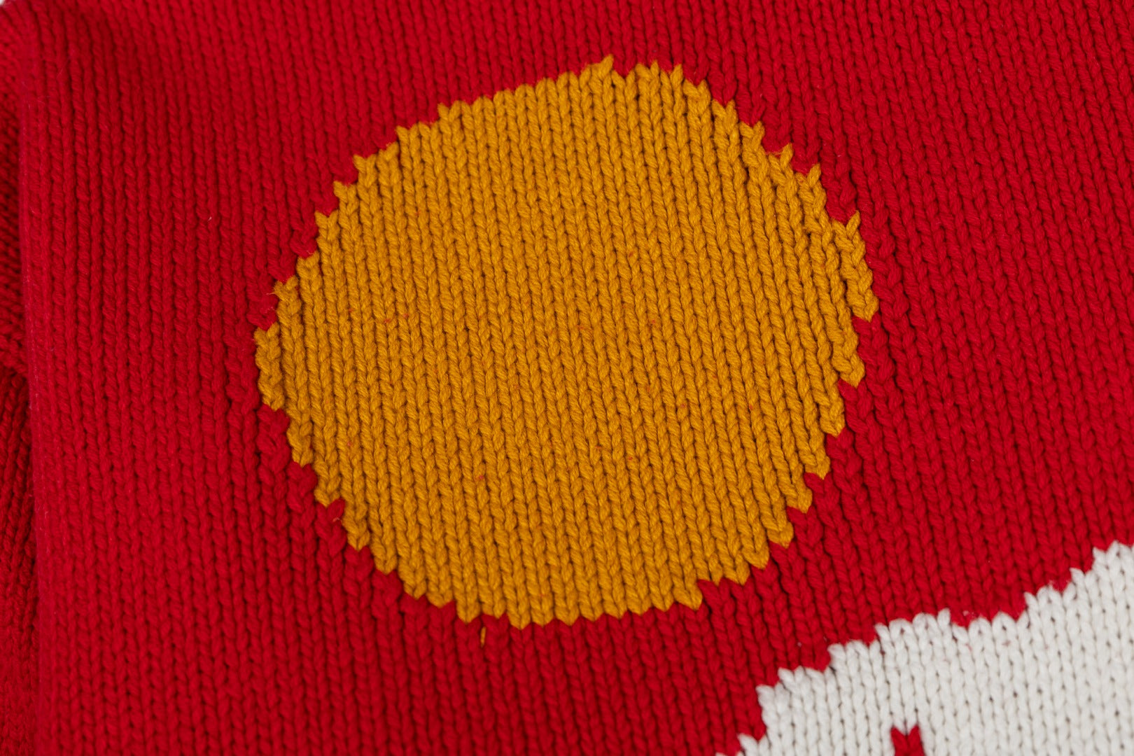 Jacquard Heart Crewneck Sweater
