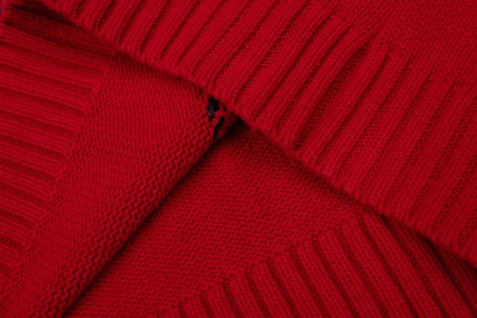 Jacquard Heart Crewneck Sweater