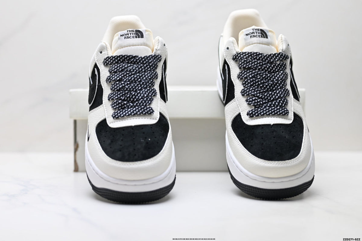 Nike Air Force 1 '07 LV8 Contrast Graphic Low-Top Sneakers – Black/White