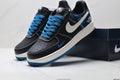 Nike Air Force 1 '07 LV8 Plaid Graphic Low-Top Sneakers – Black/Blue