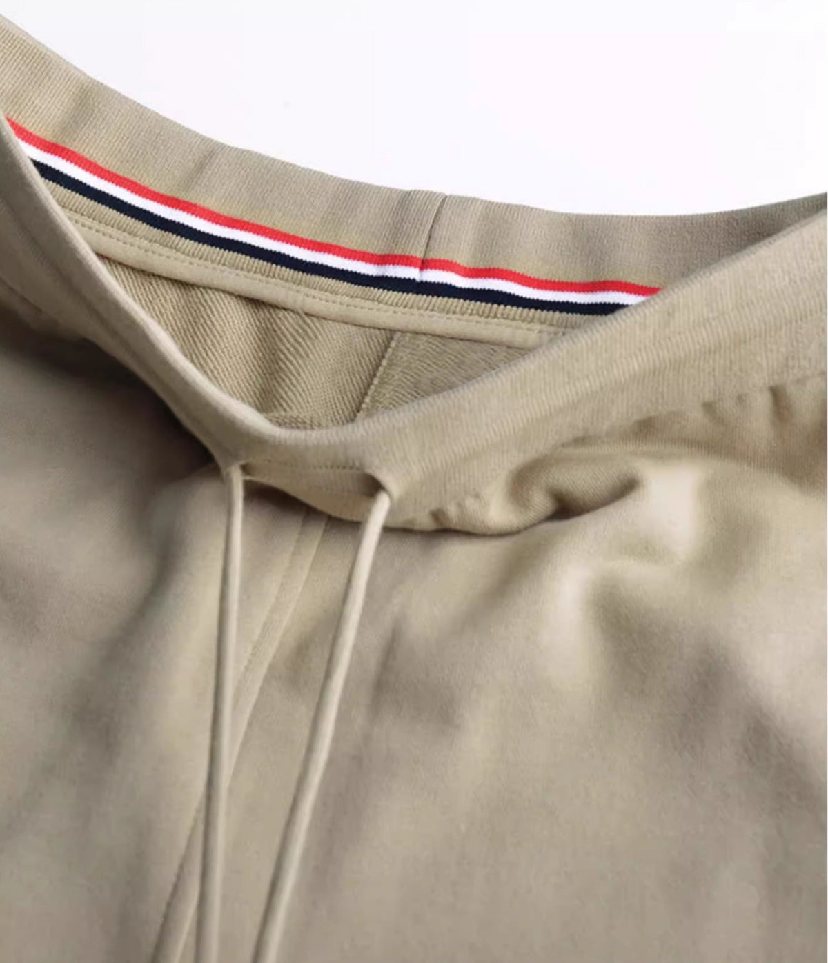 Thom Browne Style Men's Casual Sweatpants - Cotton Signature Four-Bar Detail - Image 3